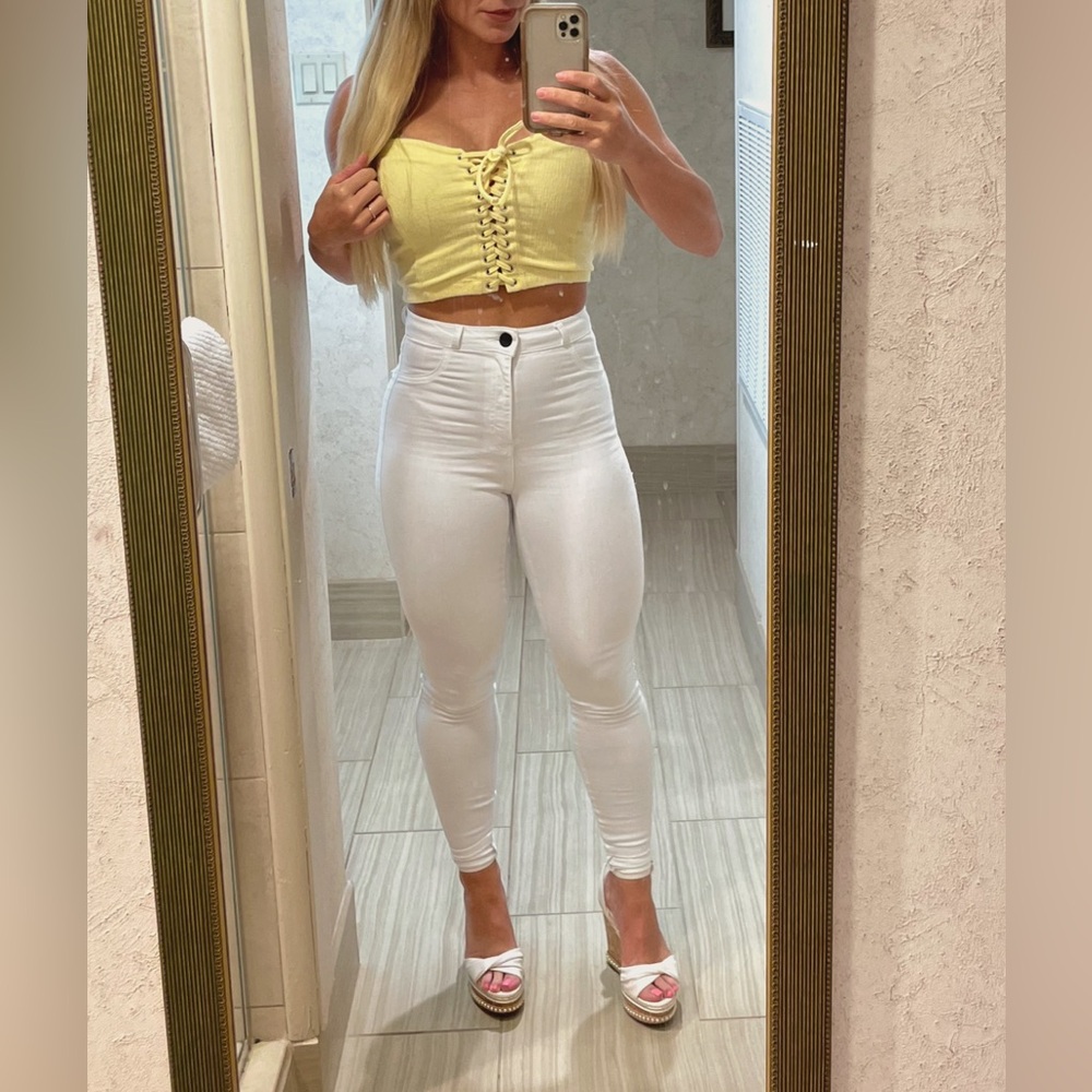 Fit Jeans - white size S
